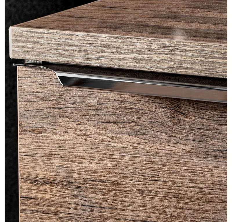 Lomadox Waschbeckenschrank PUEBLA-56 Vintage Oak Eiche 120/48,5/46 cm, Braun, – Produktbild 5 von 5