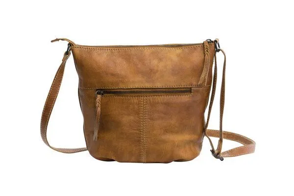 manbefair manbefair UMHÄNGETASCHE NICE leder, Cognac, – Produktbild 2 von 4