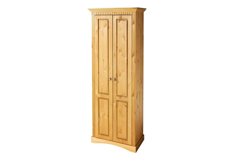OTTO home Garderobenschrank Rustic, Dielenschrank, Dielenmöbel, Landhausstil (Made in Europe) aus massiver Kiefer, Breite 71 cm, Kassettenoptik, Beige, – Produktbild 1 von 5
