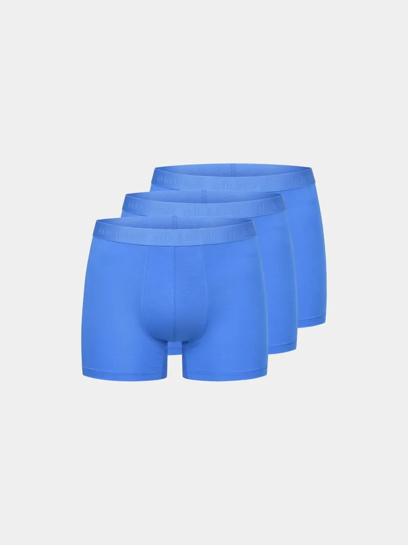 erlich textil erlich textil Light Touch Pants im 3er Pack, enge Boxershorts aus weichem Modal, made in Europe, Kobaltblau, – Produktbild 7 von 7
