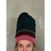 Kopyto Kopyto WOLF - Glatte Zweilagige Beanie Mütze aus 100% RWS-Merinowolle, Lila, – Produktbild 1 von 1