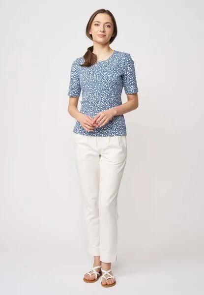 LANA Organic LANA Organic Basic Shirt aus Bio Baumwolle für Damen, Modell Vinnie, Cinthia true navy, – Produktbild 2 von 4