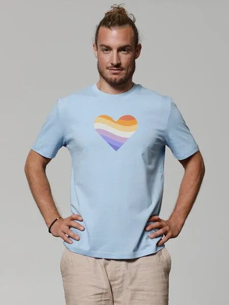watapparel watapparel T-Shirt Unisex Rainbow Heart, Blue soul, – Produktbild 2 von 3