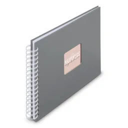 Hama Hama Spiral-Album "Fine Art", 28x24 cm, 50 weiße Seiten, Steingrau – Produktbild 1 von 1