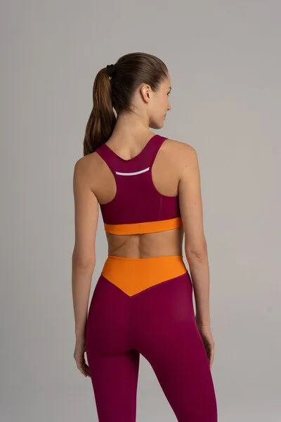Bodyguard Bodyguard Sports Bra - Lagonisi, Bordeaux, – Produktbild 3 von 4