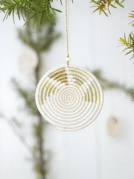 WomenCraft WomenCraft Christbaumschmuck & Dekoanhänger - 7cm, Inyabu gold (gold), – Produktbild 1 von 4