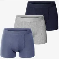 Bread Boxers Bread & Boxers 3-Pack Boxershorts BRIEF aus Bio-Baumwolle, Mehrfarbig blau/grau (mixed), – Produktbild 1 von 1