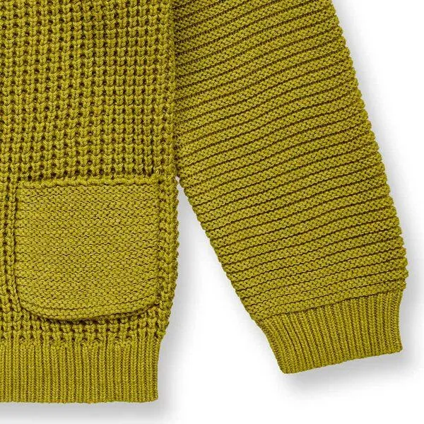 Sense Organics Sense Organics Kinder Strickjacke, Modell TULIA, Grüner tee melange, – Produktbild 3 von 3