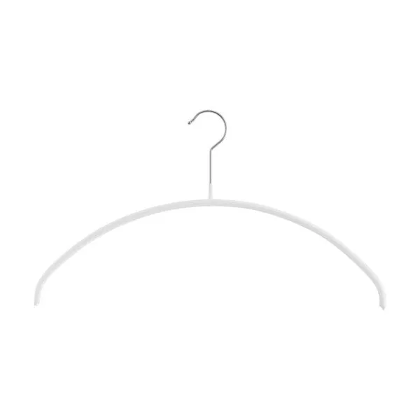 MAWA MAWA Kleiderbügel Economic P aus Metall für T-Shirts und Oberteile - Set aus 10 Bügeln, Weiss, – Produktbild 1 von 2