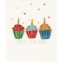 El Puente El Puente Grußkarte "Happy Birthday" | Fair Trade & Handmade aus Vietnam, Mehrfarbig, – Produktbild 1 von 1