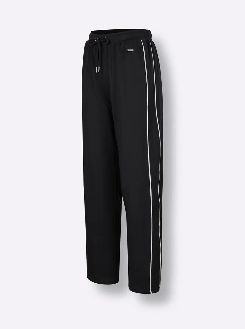 feel good Hose schwarz-weiß, Schwarz-weiß, – Produktbild 1 von 2
