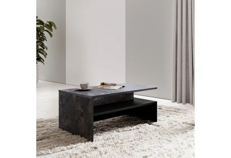 OTTO home Couchtisch Baros, 100 x 60 cm, Schwarz, – Produktbild 5 von 5