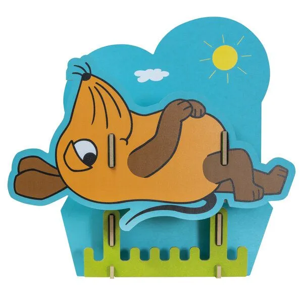 WERKHAUS WERKHAUS Kindergarderobe Maus Blau aus Holz – Produktbild 2 von 3
