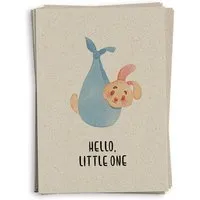 matabooks matabooks® A6 Grußkarte/Klappkarte aus nachhaltigem Graspapier, Hello little bunny, – Produktbild 1 von 1