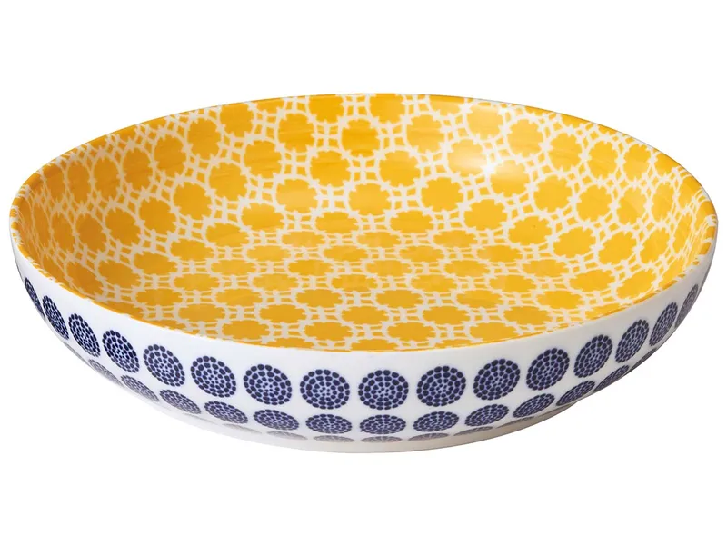 cilio cilio Schale "AMICI" aus Porzellan mit Dekor, H 4,5 cm, Ø 21,5 cm, Punkte – Produktbild 1 von 1