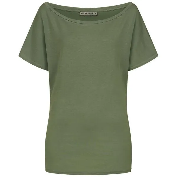 NATIVE SOULS NATIVE SOULS Lyocell Damen Oversize Shirt Trudy, Leaf green, – Produktbild 1 von 1