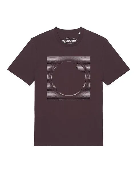 watapparel watapparel T-Shirt Unisex Sonnenfinsternis, Red brown, – Produktbild 1 von 2