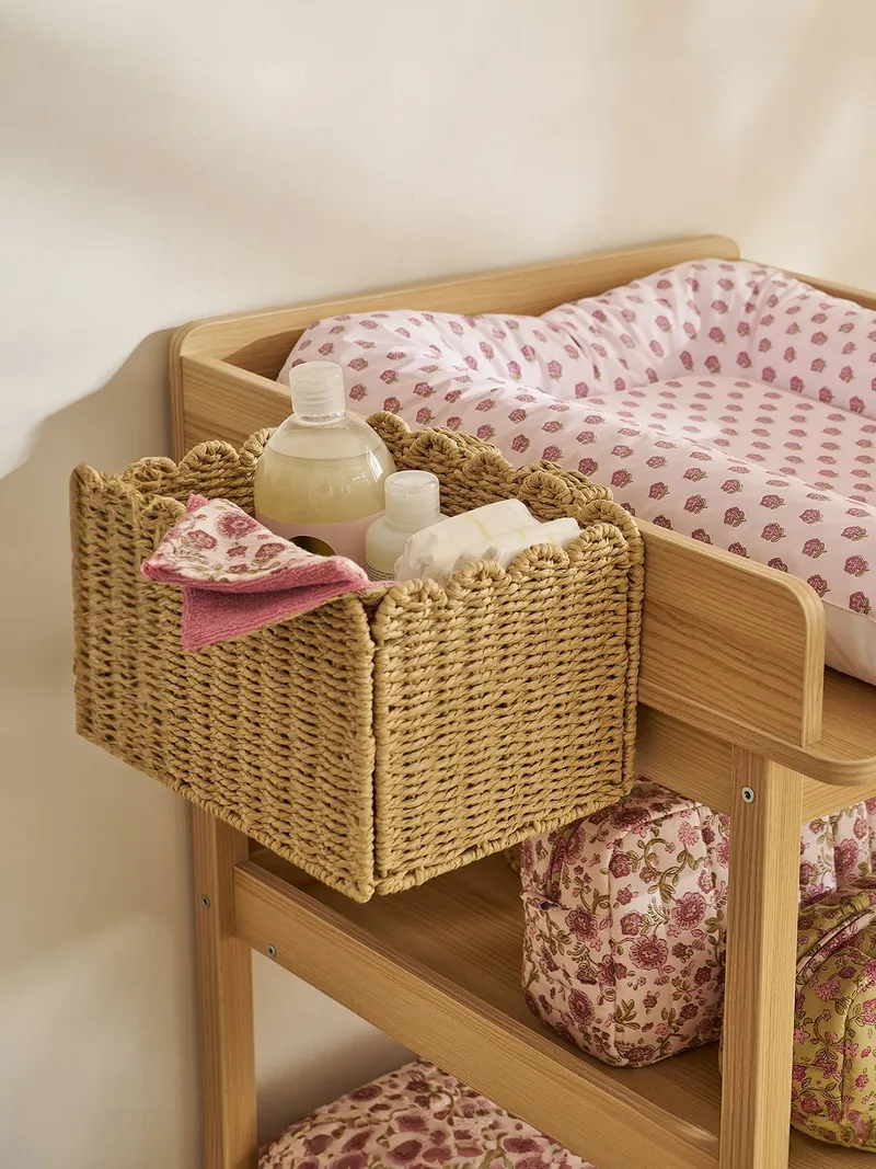 Vertbaudet Vertbaudet Aufbewahrungskorb FESTON für den Wickeltisch aus Papierkordel, Beige, – Produktbild 1 von 4