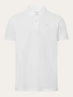 KnowledgeCotton Apparel KnowledgeCotton Apparel Herren vegan Polohemd Basic Badge Hellweiß – Produktbild 1 von 1