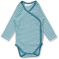 Sense Organics Sense Organics Baby Wickelbody, Modell YGON, Blau-weiß geringelt, – Produktbild 1 von 1