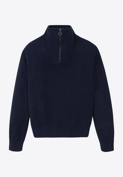 recolution Damen Stricktroyer aus Bio-Baumwolle - NIGELLA - recolution, Dark navy (blau), – Produktbild 7 von 8