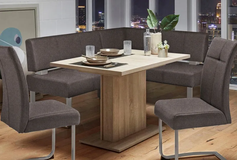 OTTO home Eckbank Rab, in 2 Breiten (180 oder 200 cm), Bezug in verschiedenen Qualitäten, Braun, – Produktbild 7 von 8
