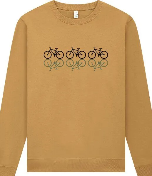 Spreecult Spreecult Spiegel Fahrrad - Unisex Sweatshirt - Bio und Fair - Bike, Gelb, – Produktbild 1 von 3