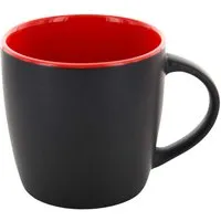 Keramiktasse "ENNIA" mattschwarz/rot – Produktbild 1 von 1