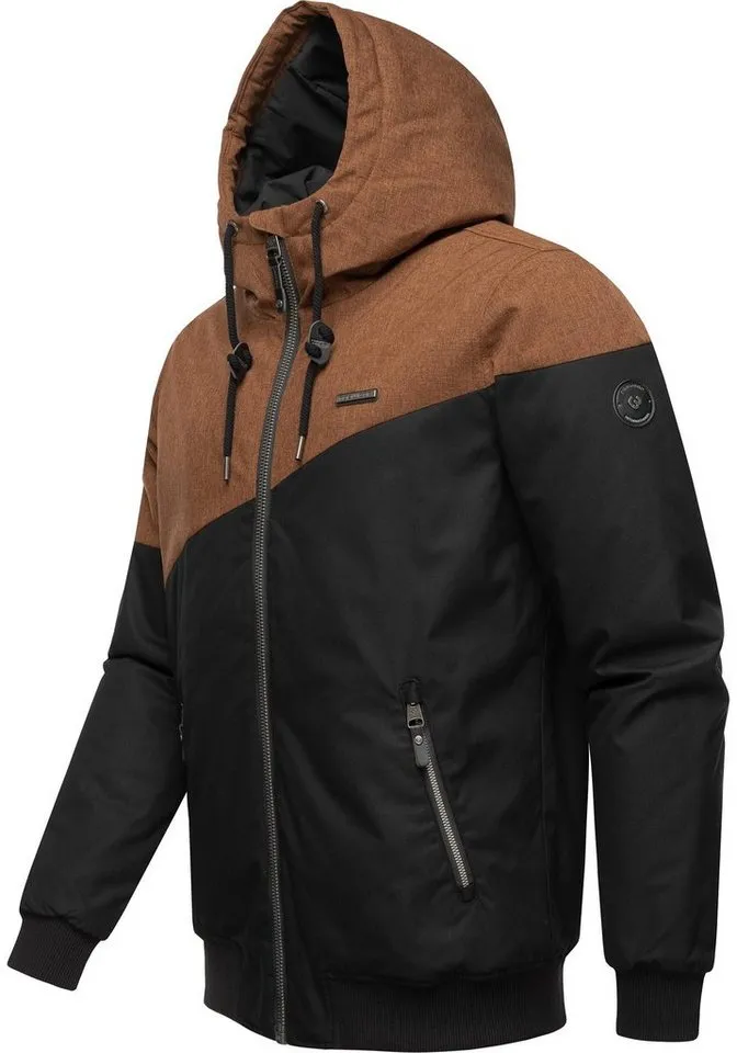 ragwear ragwear Winterjacke Wings stylische Herren Outdoorjacke mit großer Kapuze, Orange, – Produktbild 3 von 4
