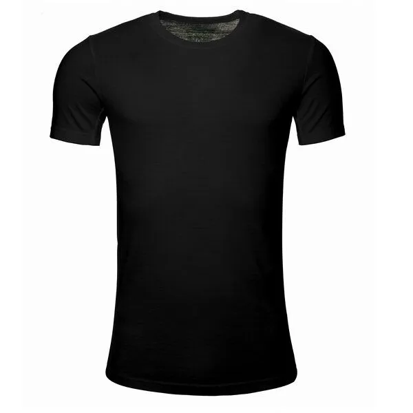 Kaipara - Merino Sportswear Kaipara - Merino Sportswear Merino kurzarm Unterhemd Herren Slimfit 150, Schwarz, – Produktbild 1 von 2