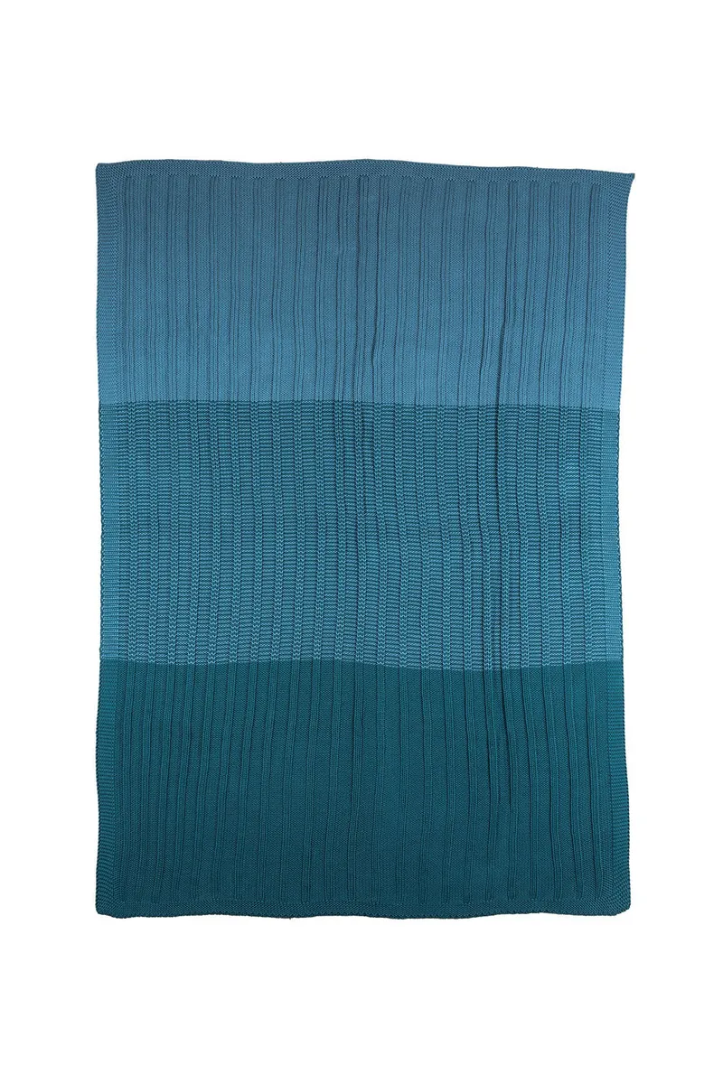 Tranquillo Strickdecke BLOCKS - blau – Produktbild 1 von 1