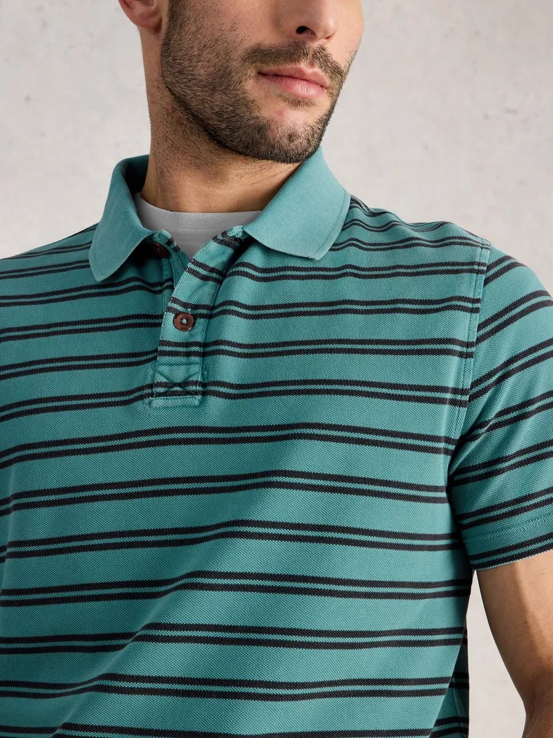 White Stuff Polohemd Utility - M/R, Blau multi, – Produktbild 3 von 4