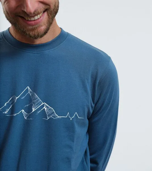 Gary Mash GARY MASH Sweatshirt James Mountainbeat aus Biobaumwolle, Petrol, – Produktbild 4 von 4