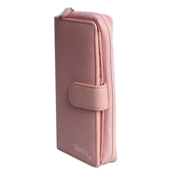 Vargu Vargu Echtleder Geldbörse SABA 1-A mono, Light pink, – Produktbild 2 von 4