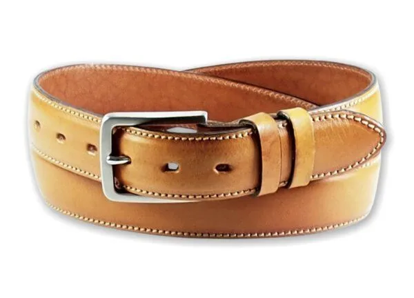 Greenbelts Greenbelts Herren Ledergürtel LELAND, Honig, – Produktbild 3 von 6