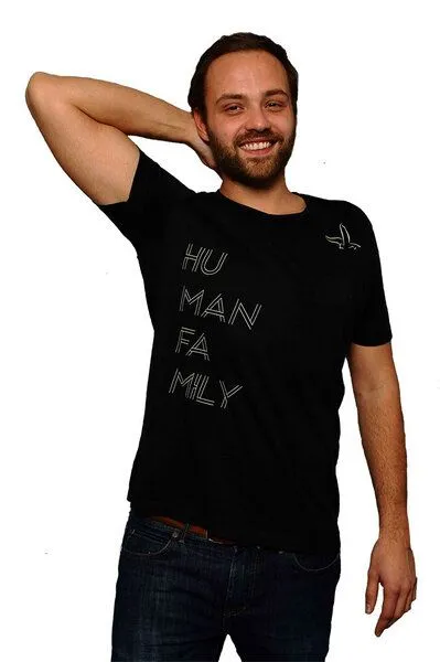 Human Family Shirt "Change Free as a Bird" von Human Family, Schwarz, – Produktbild 2 von 5