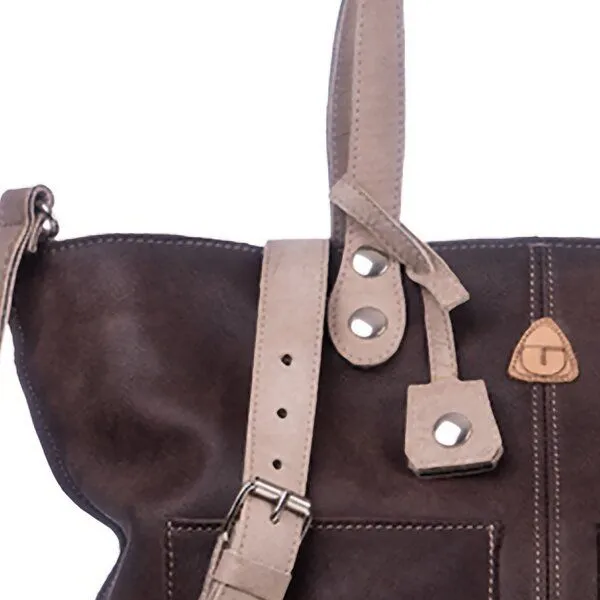 Ritagli di G Ritagli di G Token-Halter PENNY aus recyceltem Leder für Taschen 100% Made in Italy, Creme, – Produktbild 1 von 4