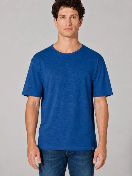 HempAge HempAge Slub Jersey T-Shirt Herren Hanf/Biobaumwolle, Royal(blau), – Produktbild 2 von 4