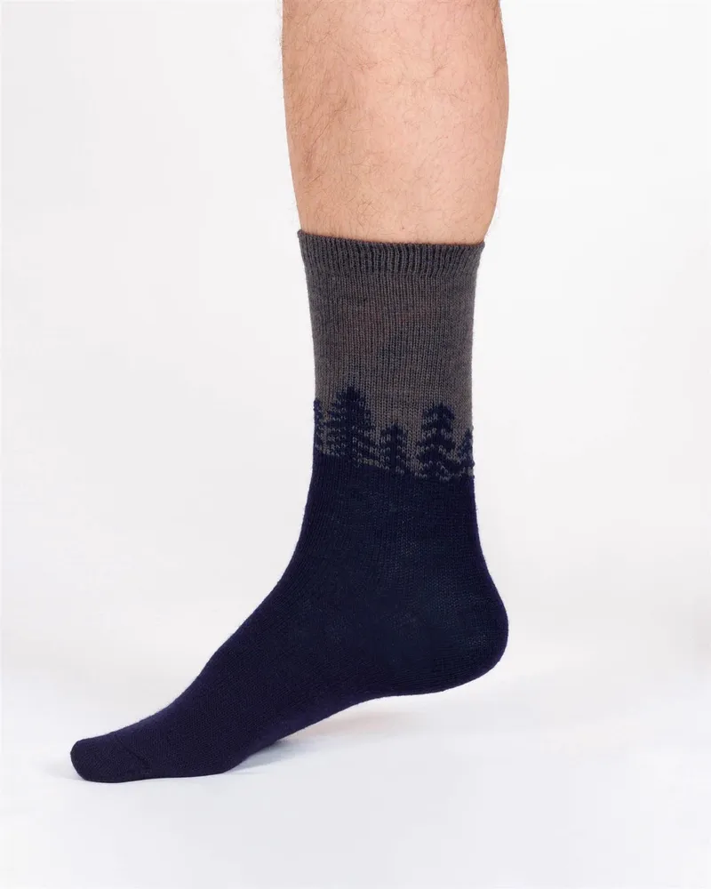 Thought Woll-Socken Modell: Forest, Grey navy, – Produktbild 1 von 1