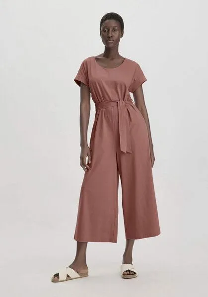 hessnatur hessnatur Jersey Jumpsuit Oversize aus reiner Bio-Baumwolle, Rosenholz, – Produktbild 1 von 4