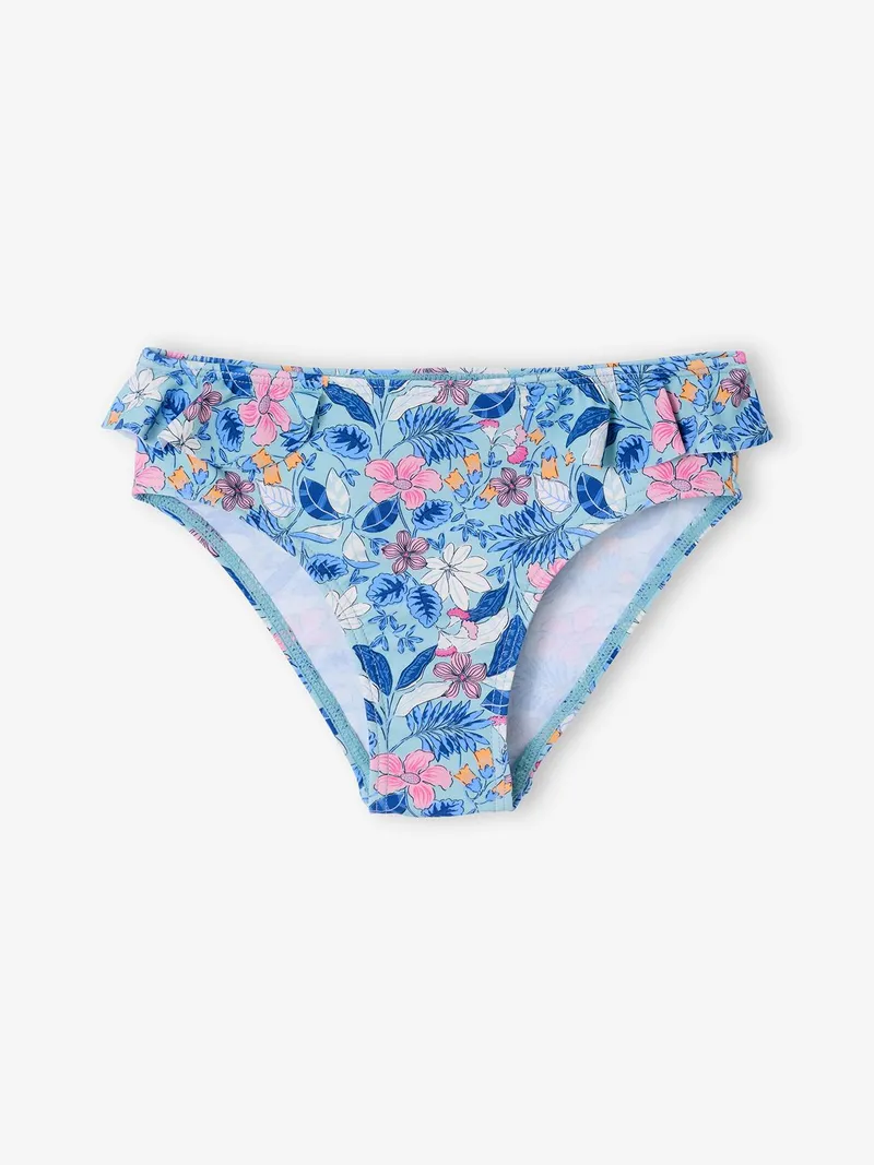 Vertbaudet Mädchen Bikini mit Volants und Schleifen, Aqua, – Produktbild 4 von 4