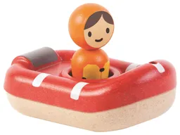 PlanToys PlanToys Badewannenspielzeug Boot aus recyceltem Kautschukholz "Küstenwache" Maße 8,5 x 12 x 5,5 cm – Produktbild 1 von 1