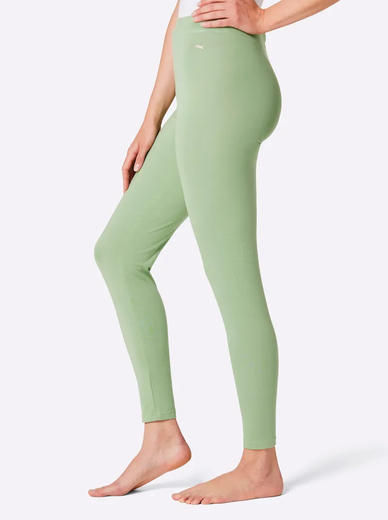 feel good Leggings eucalyptus, Eucalyptus, – Produktbild 1 von 2