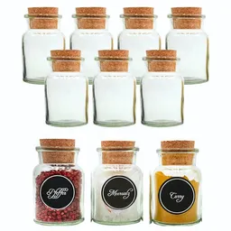 mikken mikken Gewürzgläser mit Korken 10er Set 150 ml rund – Produktbild 1 von 1
