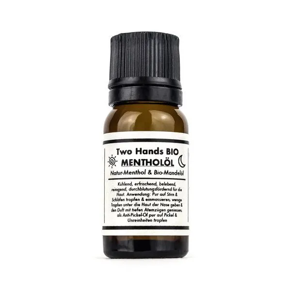 Two Hands BIO Two Hands BIO Mentholöl aus natürlichem Menthol & Bio-Mandelöl - Bio Vegan – Produktbild 1 von 1