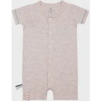 OrganicEra Baby Strampler, gestreift 'OrganicEra' aus Bio-Baumwolle, Rose, – Produktbild 1 von 1