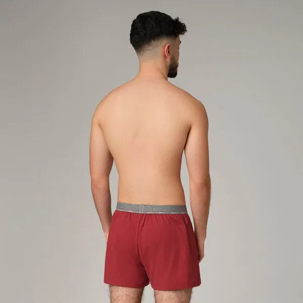 comazo|earth comazo|earth Fairtrade Boxer-Shorts | GOTS zertifiziert, Bordeaux, – Produktbild 2 von 4