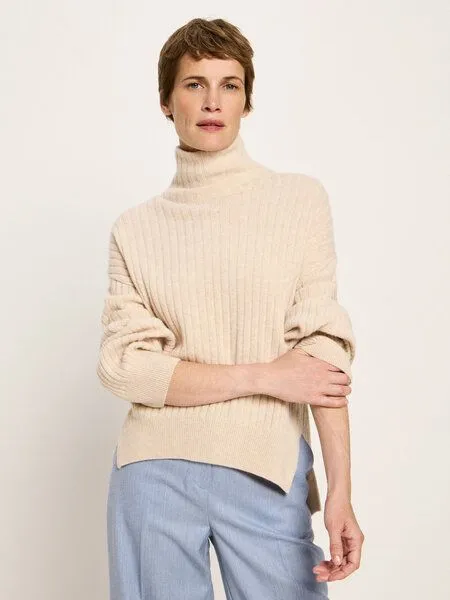 LANIUS LANIUS Rippenpullover, Sahara melange, – Produktbild 4 von 4