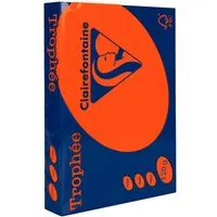 Clairefontaine 250 Blatt Clairfontaine Farbiges Kopierpapier "Trophee" 120 g/m², DIN A4, orange – Produktbild 1 von 1