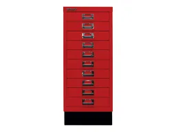Bisley Bisley Schubladenschrank "MultiDrawer" DIN A4 mit 10 Schubladen kardinalrot – Produktbild 1 von 1